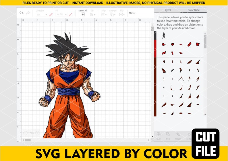 Free Free Goku Layered Svg 874 SVG PNG EPS DXF File