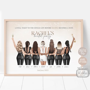 Personalized Bachelorette Party Print: Bride Tribe Gift (Digital File)