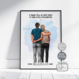 Gay Paar personalisierte Geschenk, Valentinstag Geschenk, Jahrestag Geschenk, Geschenk für Freund, Gay Paar Jahrestag Geschenk, Paar Geschenk, digitale Datei