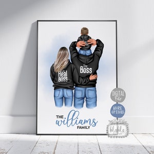 Personalised Family Print, Our Family Gift, Mothers Day Gift, Fathers Day Gift, Family Print, Custom Family Gift, Wall Decor, Digital File