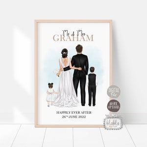 Familie Poster, Frau Mann Geschenk, Hochzeit Geschenkideen, Mr und Mrs, Geburtstagsgeschenk, Paar Geschenk, Braut Geschenk, Digitale Datei