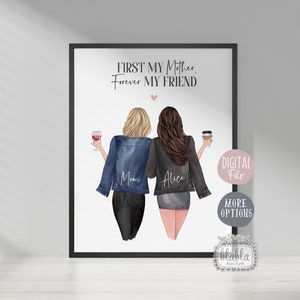 Mothers Day Gift, Mother and Daughter, Gift for Daughter, Gift for Mom, Birthday Gift, Personalised Gift, Digital File