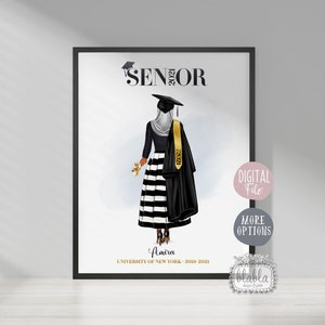 Muslim Personalised Graduation Gift, Hijab Graduation,  Unique College Graduation Gift ,School University Gift for Boyfriend Digital File