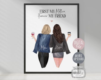 Mothers Day Gift, Mother and Daughter, Gift for Daughter, Gift for Mom, Birthday Gift, Personalised Gift, Digital File