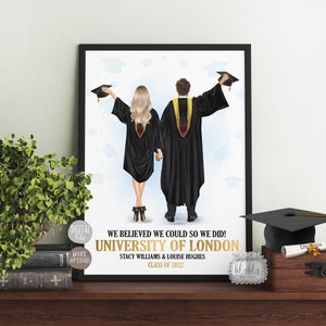 Personalisierte Paare Abschlussgeschenk, Abschluss des besten Freundes, Einzigartiges College Geschenk, Abitur Geschenk, Jahresende Geschenk, digitale Datei