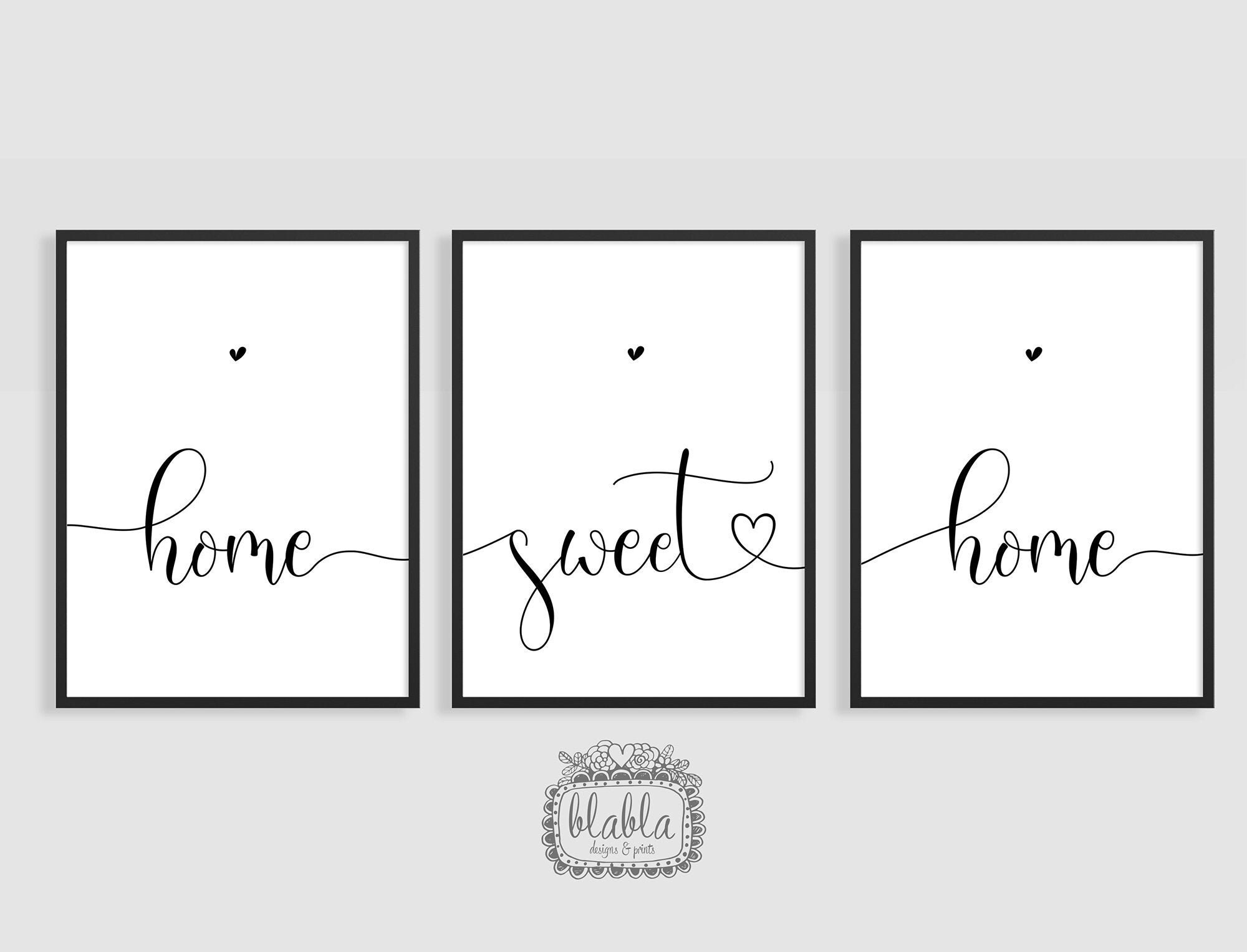 Printable Home Sweet Home Posters Home Decor Home Sweet Home | Etsy