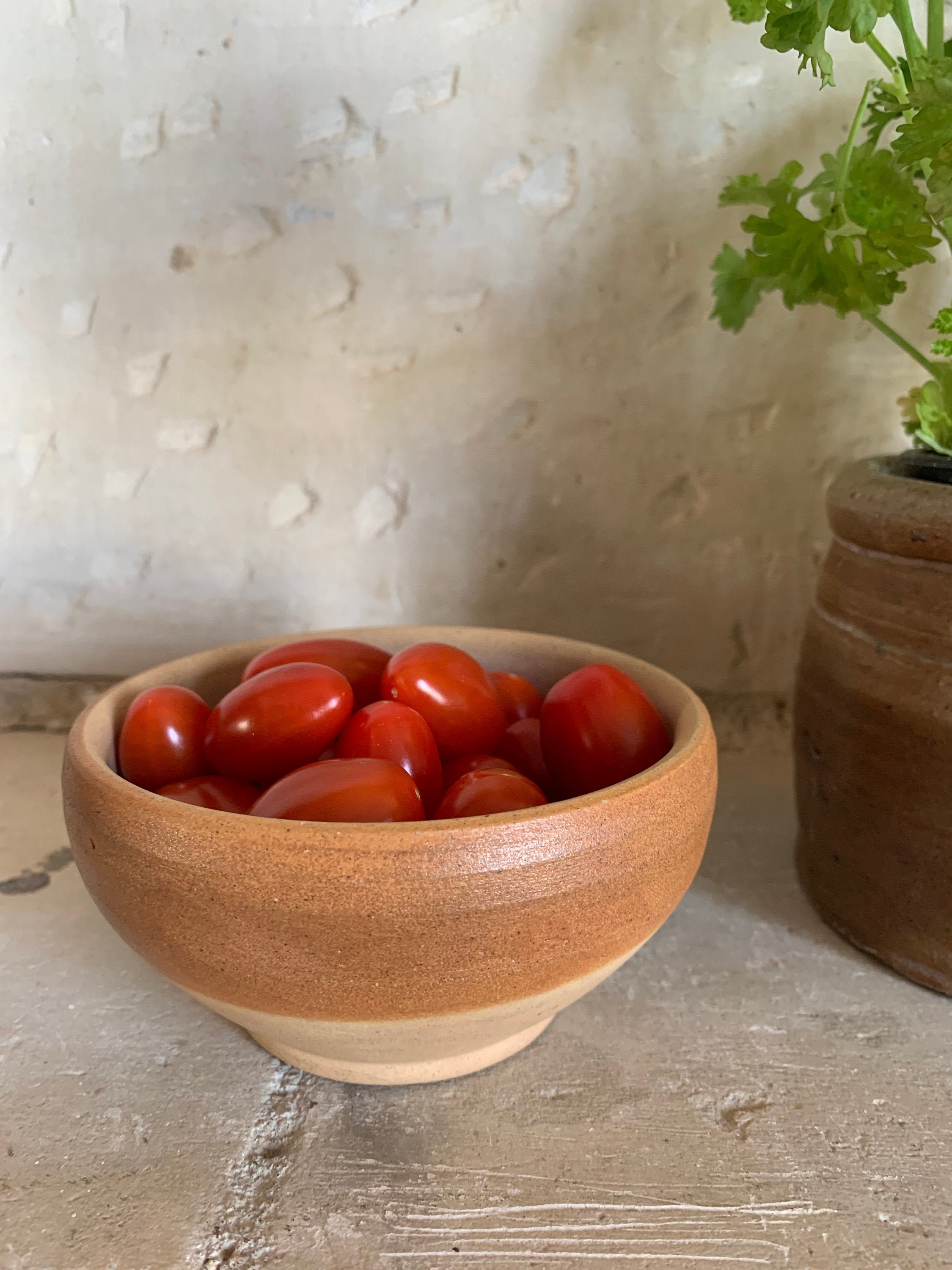 Petit Bol en Grès Semi-Glacé