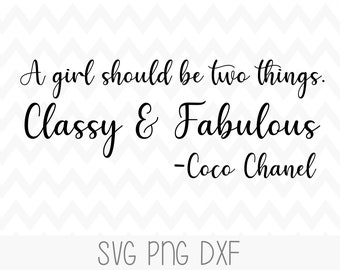 Coco Chanel Svg Etsy