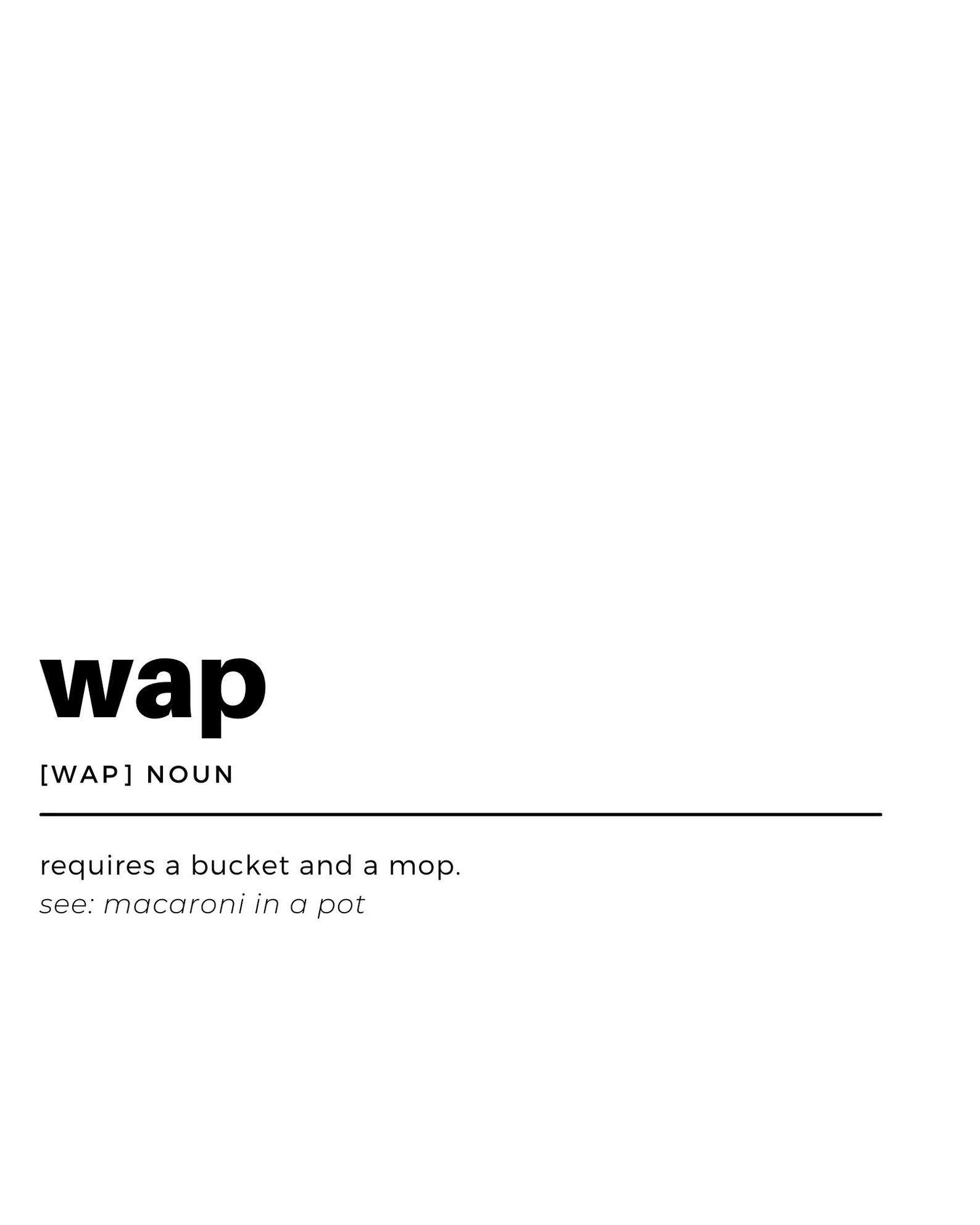 WAP Definition Quote Wall Art Instant Download Digital Etsy