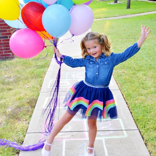 Rainbow Tutu Skirt for Girls Kids Toddlers