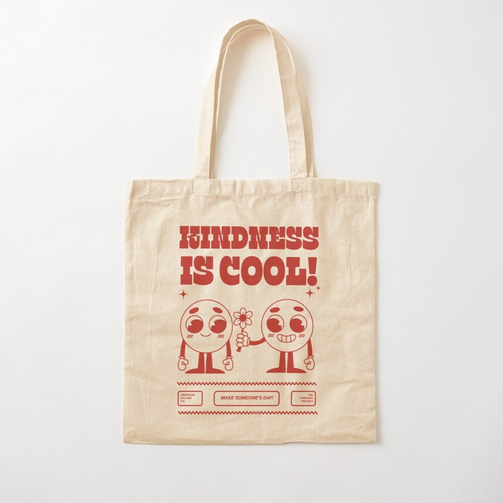 40 Retro Tote Bags: The Ultimate Fashion Accessory 7 Kindness is Cool Canvas Tote Bag, Retro Farmers Market Canvas Tote…