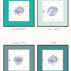 Personalized Watercolor Natal Chart Custom Handmade Birth Chart Painting Framed Minimalist Astrology Art image 8