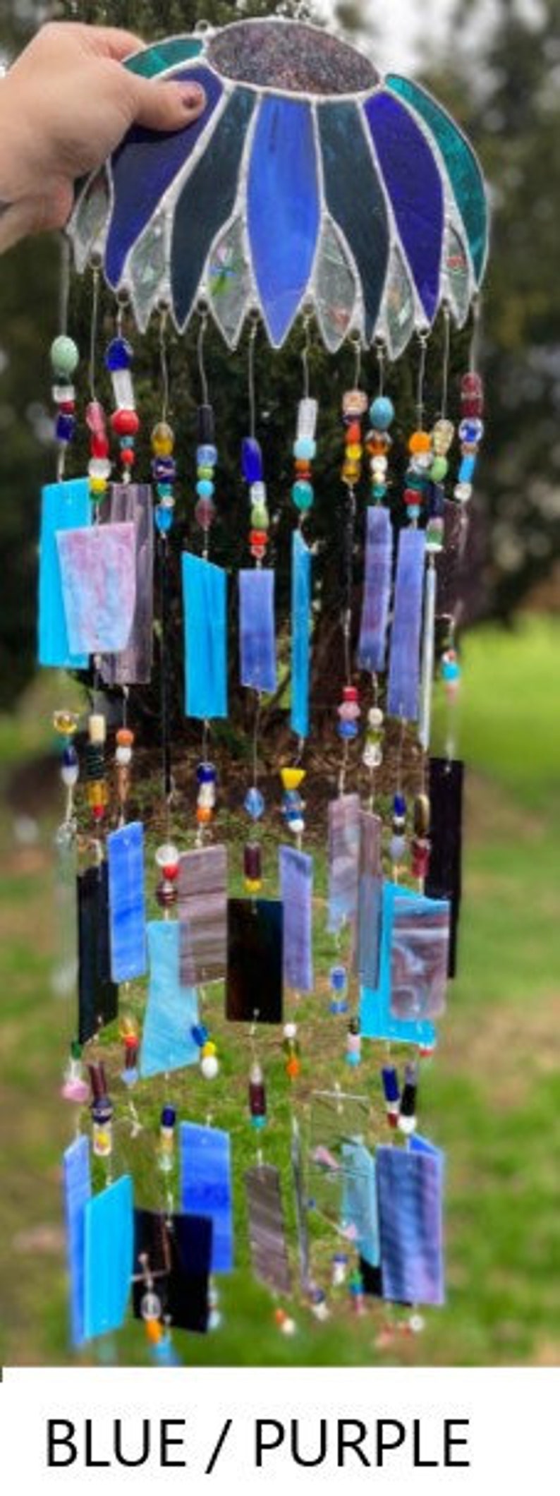 Stained Glass Wind Chime Etsy