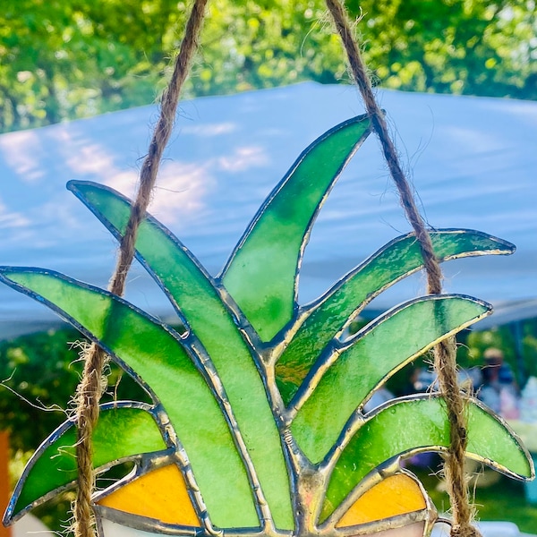 Stained Glass Plant Etsy