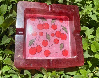Armageddon Red Resin Ashtray