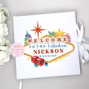 Personalised Vegas Wedding Memories Keepsake Book, Scrapbook, Photo Album, Travel Scrapbook, Adventure Book, Holiday Book