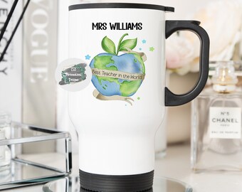 Personalised Teacher Travel Mug, Graduation Gift