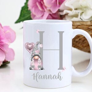 Personalised Valentines Day Gonk Mug, Gnome Initial Mug, Couples Matching Mugs, Gnome/Gonk Mug For Her & Him, Anniversary, Birthday, Wedding