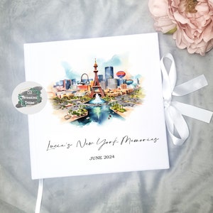 Personalised Vegas Travel Memories Keepsake Book, Scrapbook, Photo Album, Travel Scrapbook, Adventure Book, Holiday Book