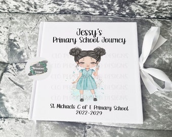 Personalised Velvet School Memory Scrapbook, Photo Album