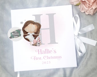 Personalised Baby's First Christmas Velvet Scrapbook Keepsake