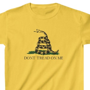 Kids Gadsden Flag Shirt - Don&#39;t Tread On Me Shirt - Youth Heavy Cotton™ Tee T-Shirt