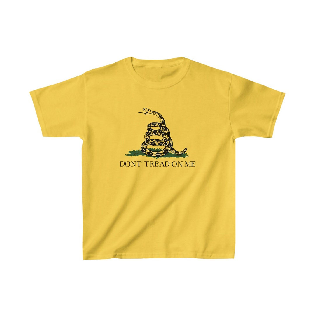 Kids Gadsden Flag Shirt - Don't Tread on Me Shirt - Youth Heavy Cotton ...