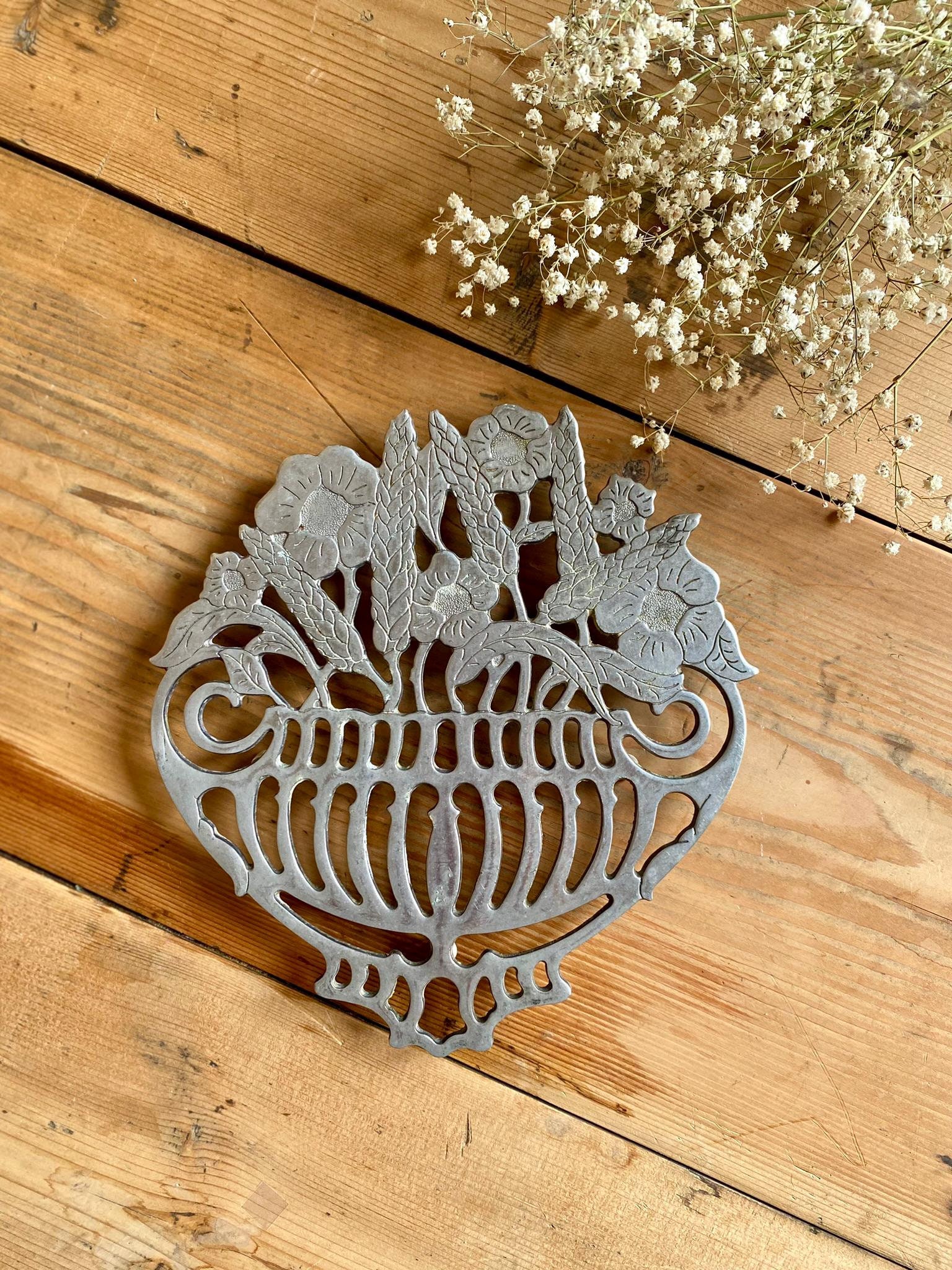 Ancien Dessous-de-plat En Bois - Décoratif Et Rustique