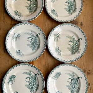 6 assiettes Muguet St Amand image 3