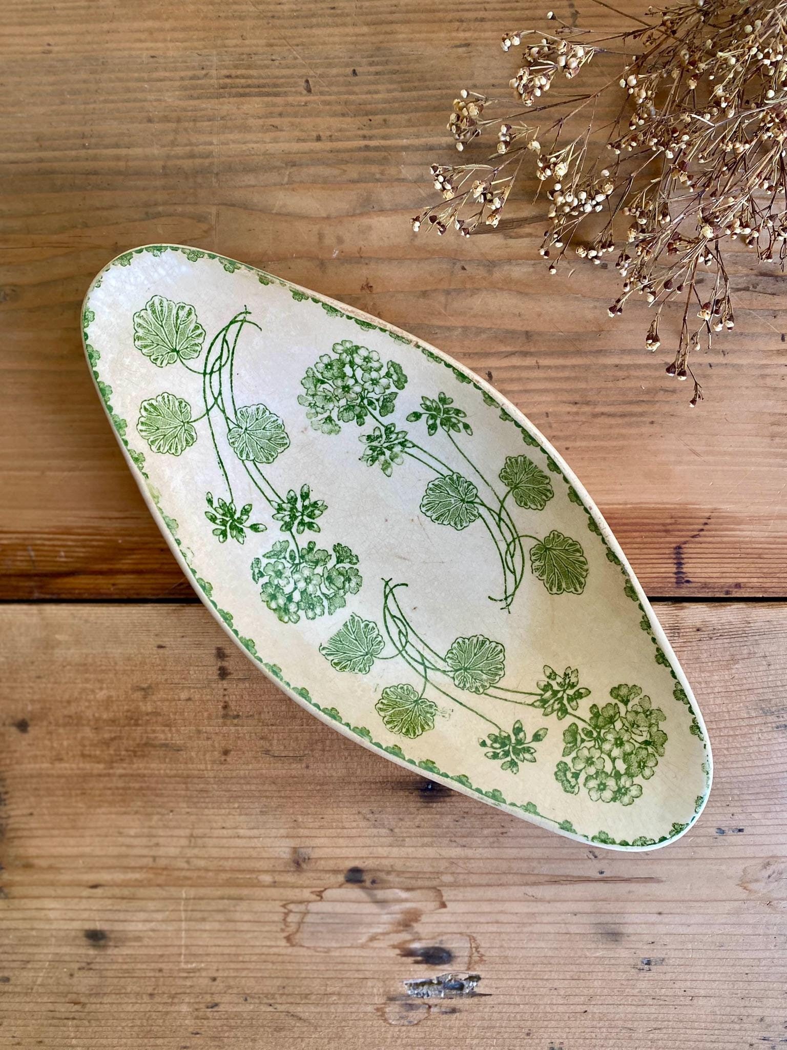 sarreguemines GERANIUM ravier