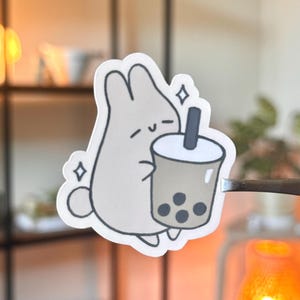 Milk Tea Boba Bunny Sticker
