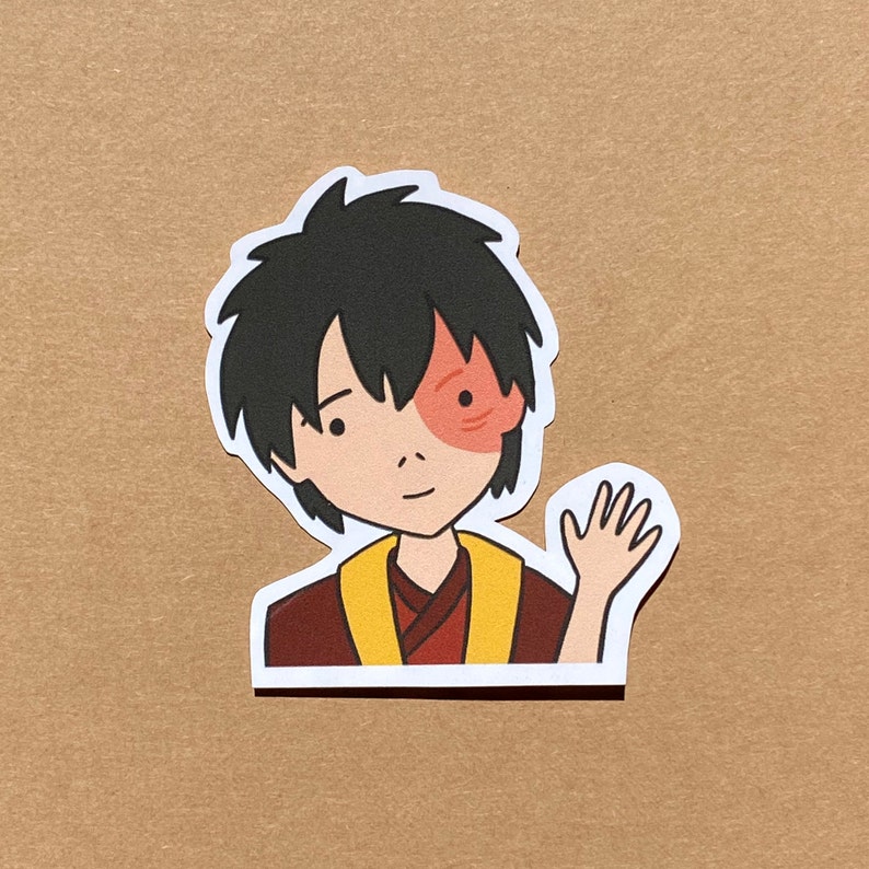 Zuko Vinyl Sticker Cute Avatar the Last Airbender Aang Appa Etsy