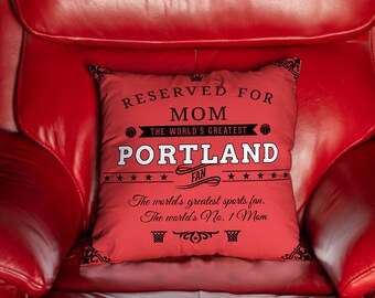 Personalized portland basketball pillow case, portland tbasketball team, portlanf basketball fan pillowcase, home decor, christmas gift