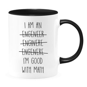 Gattablu Tazza color mug 11 oz Il Cervello di Un Ingegnere Divertente! Idea Regalo Laurea ingegneria