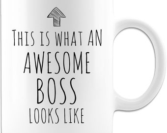 That is what an awesome boss looks like white coffee mug, coffee mug boss, boss appreciation mug, funny boss coffee mug, unique boss mug