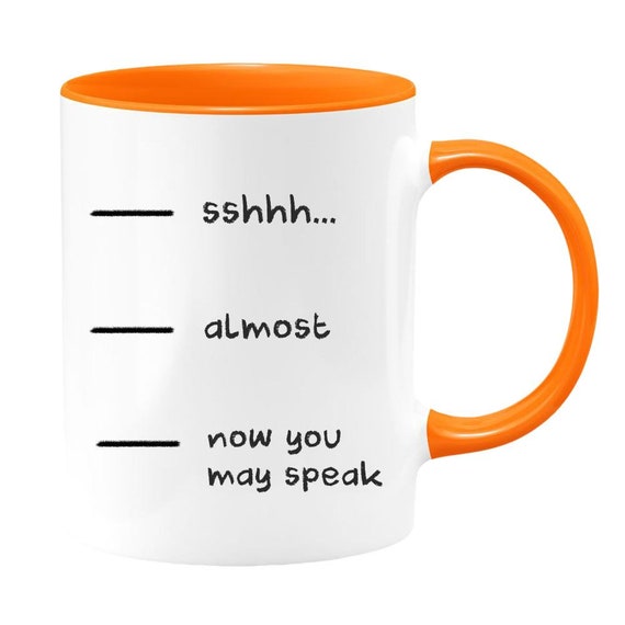 Coffee Level Two-toned Coffee Mug or Tea Cup, Humorous Office Coffee Mug,  Gift Ideas for Coffee Lovers, Birthday Mug for Coffee Lovers 