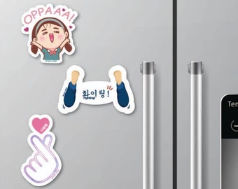 Kdrama Stickers & magnets, oppaaa, hwaiting, saranghae kpop