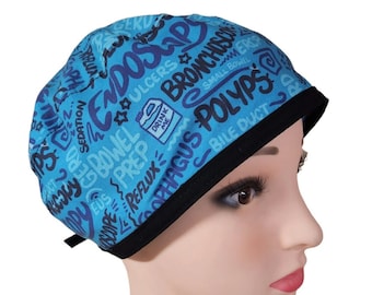 Endoscopy, Gastroscopy, Colonoscopy, Scrub Cap, Surgical - Medical Cap, Doctor Hat, Nurse Hat / Pixie V2, Ponytail, Bouffant, Euro, Surgical
