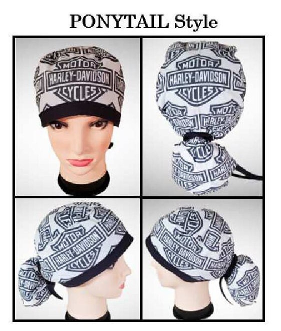 Harley Davidson Scrub Cap Surgical Hat 