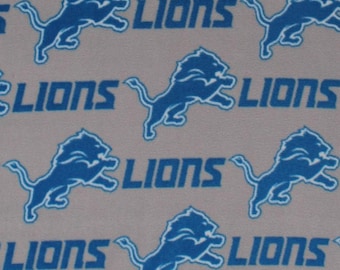 Detroit Lions NFL Football Fleece Fabric