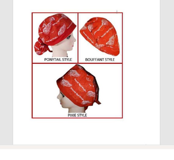 Red Wings Scrub Cap / Surgical Cap 