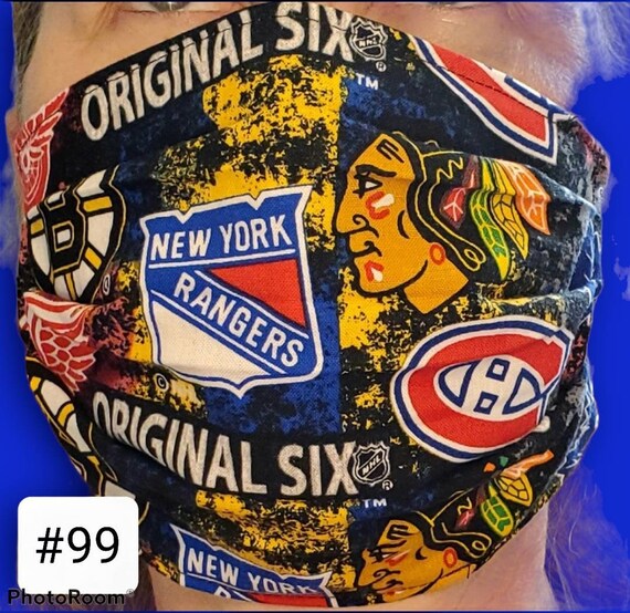 Original Six NHL Face Mask Etsy