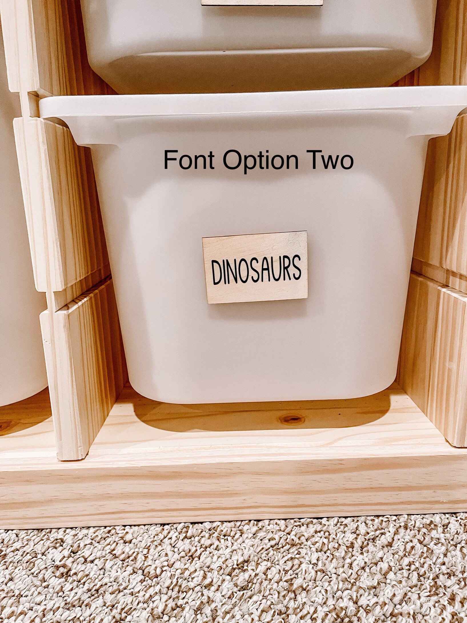 Wooden Toy Labels Rectangular Toy Tags Wooden Labels Kids Etsy