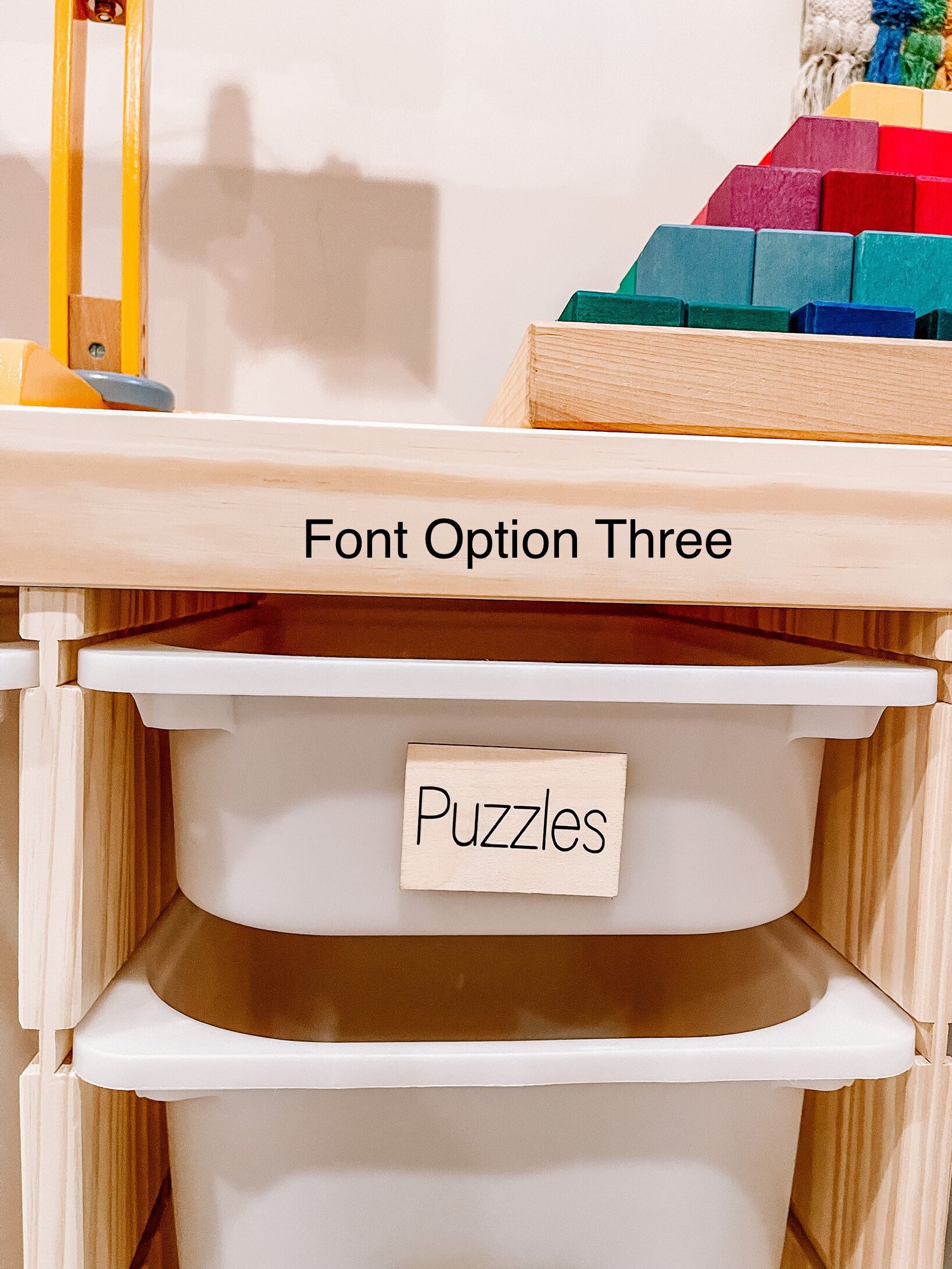 Wooden Toy Labels Rectangular Toy Tags Wooden Labels Kids Etsy