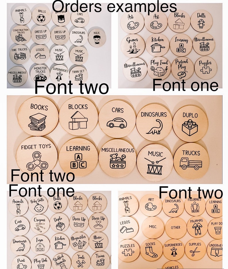 Wooden Toy Labels Trofast Labels Toy Tags Playroom Etsy