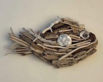 Drift – Handmade Driftwood Fish Wall Art | Coastal Decor | 18x10” | Ready to Ship