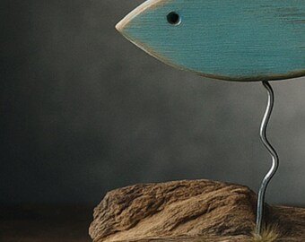 Little Swimmers Collection – Handcrafted Driftwood Fish Sculptures | Reclaimed Wood Art | Coastal Home Decor | Sustainable Seaside Gift