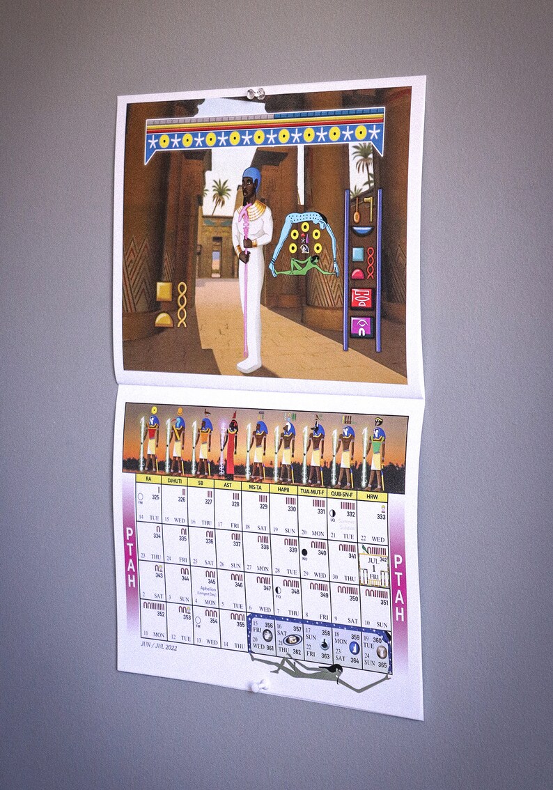 Ancient Egyptian 20222023 Calendar the Rasaurian Kemetic Etsy