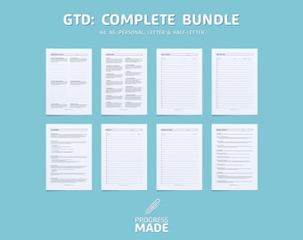 GTD Complete afdrukbare pdf-bundel