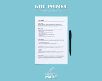 GTD-primer afdrukbare pdf